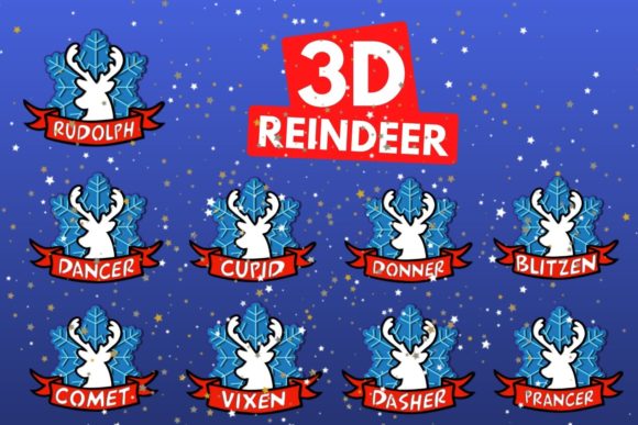 3D Reindeer for Christmas Marketing