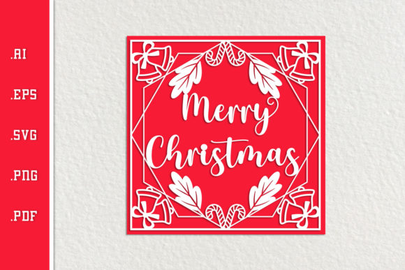 Christmas Card SVG EPS AI PNG PDF Crafts