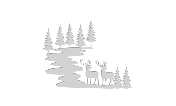 Christmas Deer Forest Crafts