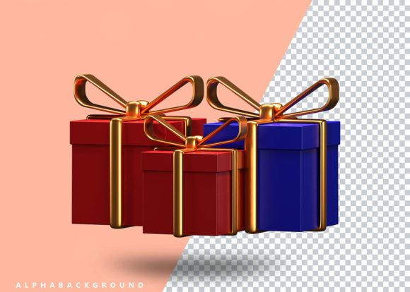 Christmas Gift Box Png Element and Graphic Templates