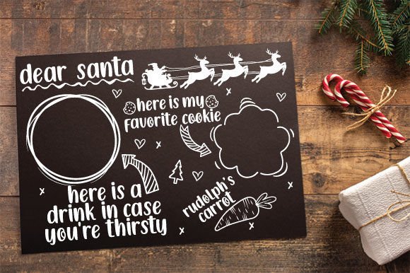 Christmas Santa Tray SVG Design for Crafts