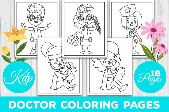 Kids Doctor Coloring Book Pages for Kids