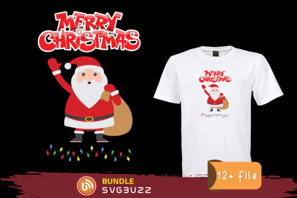 Merry Christmas Funny Santa Svg File for Crafts