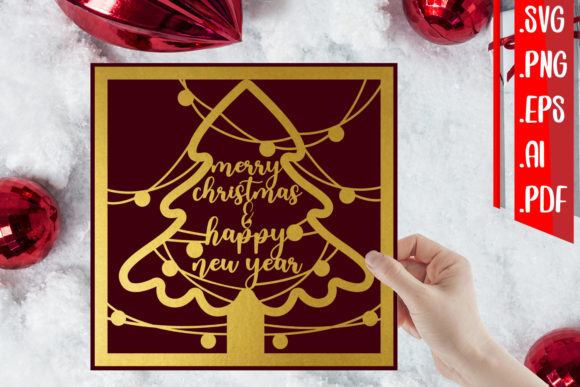 Merry Christmas Happy New Year Card 2 & Crafts