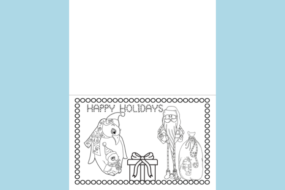 Penguin Christmas Cards: Festive Print Templates